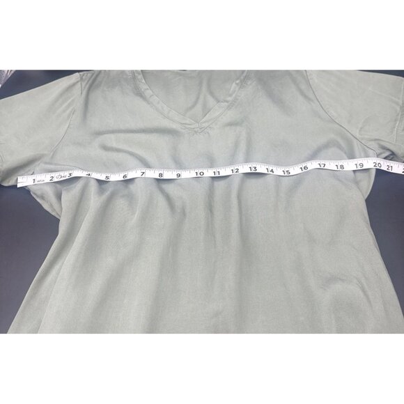 Velvet Heart Women's Green Short Sleeve V Neck Shirt Dress Size XL - Picture 9 of 11